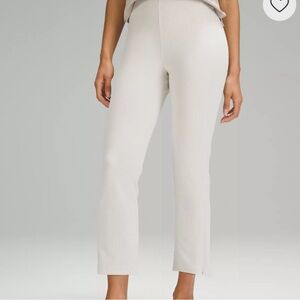 Ribbed Softstreme Zip-Leg High-Rise Cropped Pant 25" very